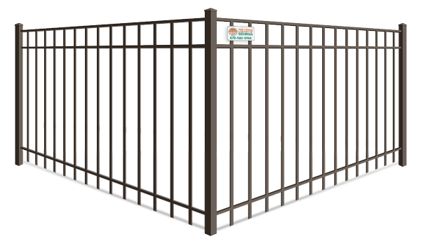 Flat Top aluminum fence company in North Georgia