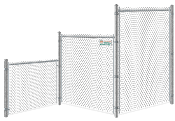 Chain Link fence height options North Georgia