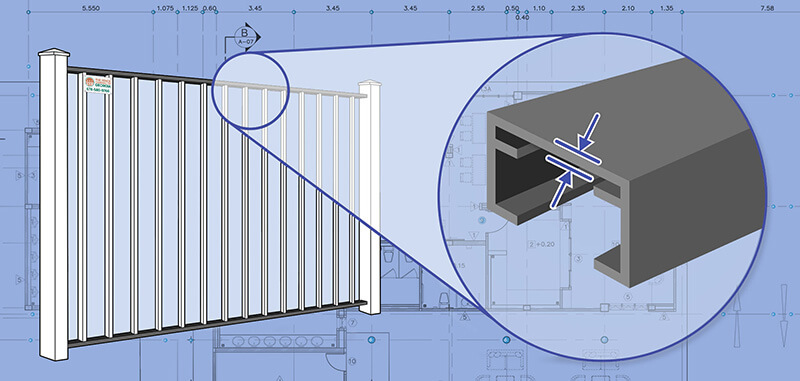 North Georgia Commercial Aluminum fence Rails installation company