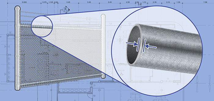 North Georgia Commercial Chain Link fence Rails installation company