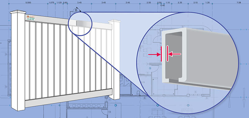 North Georgia Vinyl fence Rails installation company