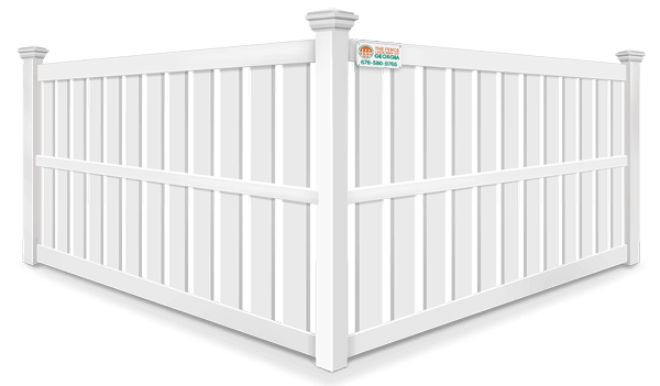 Semi-privacy vinyl fence contractor in North Georgia
