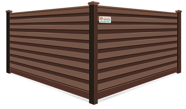 Woodland Horizontal Privacy Trex fence company in North Georgia