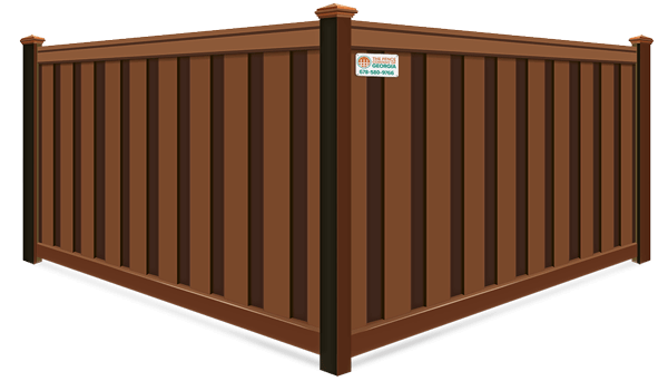 Saddle Privacy Trex fence company in North Georgia