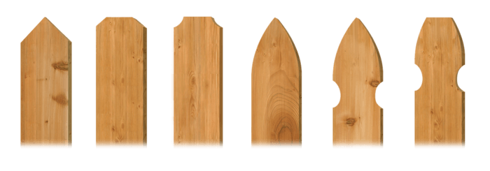 Picket styles - wood fence company in North Georgia