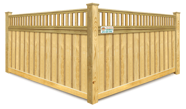 Spindle Top wood fence company in North Georgia