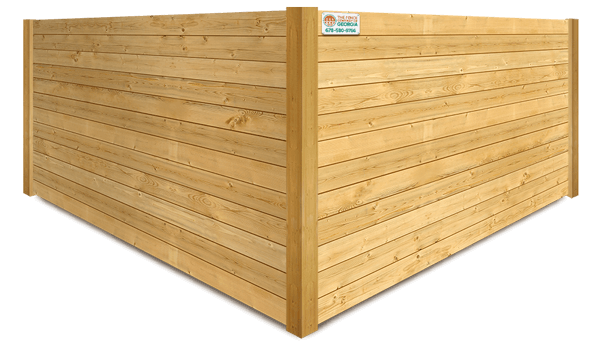 Horizontal wood fence company in North Georgia