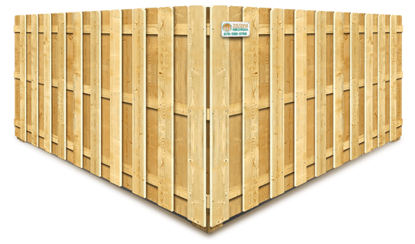 Shadowbox wood fence company in North Georgia