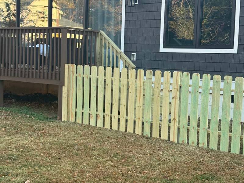 Family Promise of Hall County new fence installation